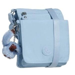 Kipling Eldorado Mini Crossbody Bag Lightweight Travel Nylon Baby Blue color